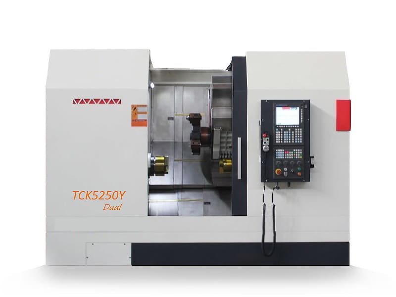 Двухшпиндельный токарно-фрезерный станок с ЧПУ TCK5250Y Dual